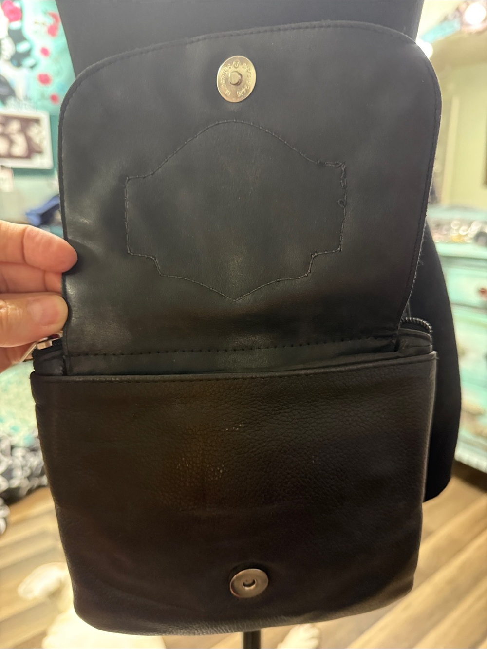 Black Studded Mini Crossbody Bag - Unbranded - Picture 3 of 15